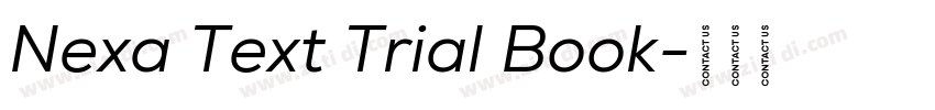 Nexa Text Trial Book字体转换